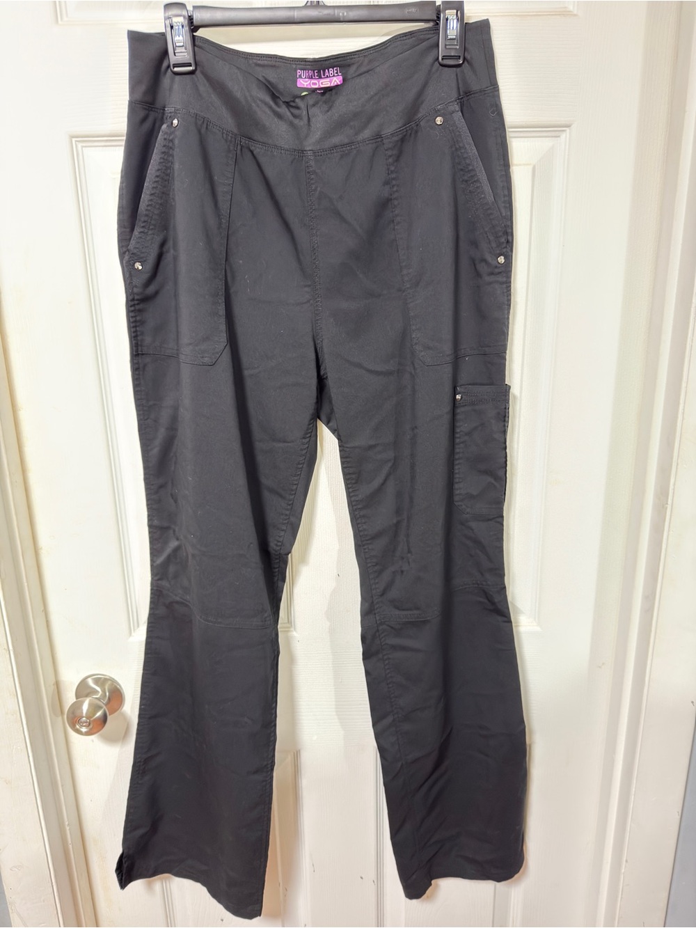 Purple Label Women's Black Scrub Pants